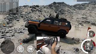 Can a Land Rover Defender 110X Survive This Rock Crawl? | BeamNG 4K