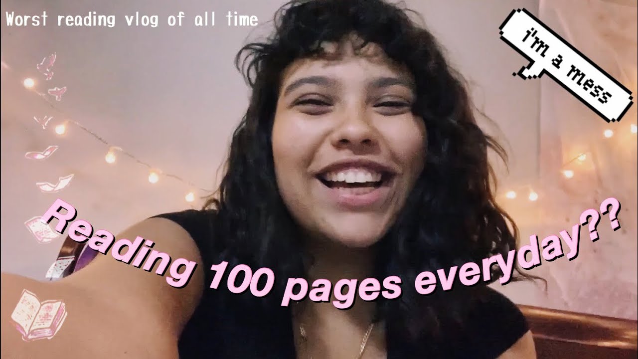 Trying to Read 100 Pages Everyday for a Week || challenge vlog #1 - YouTube
