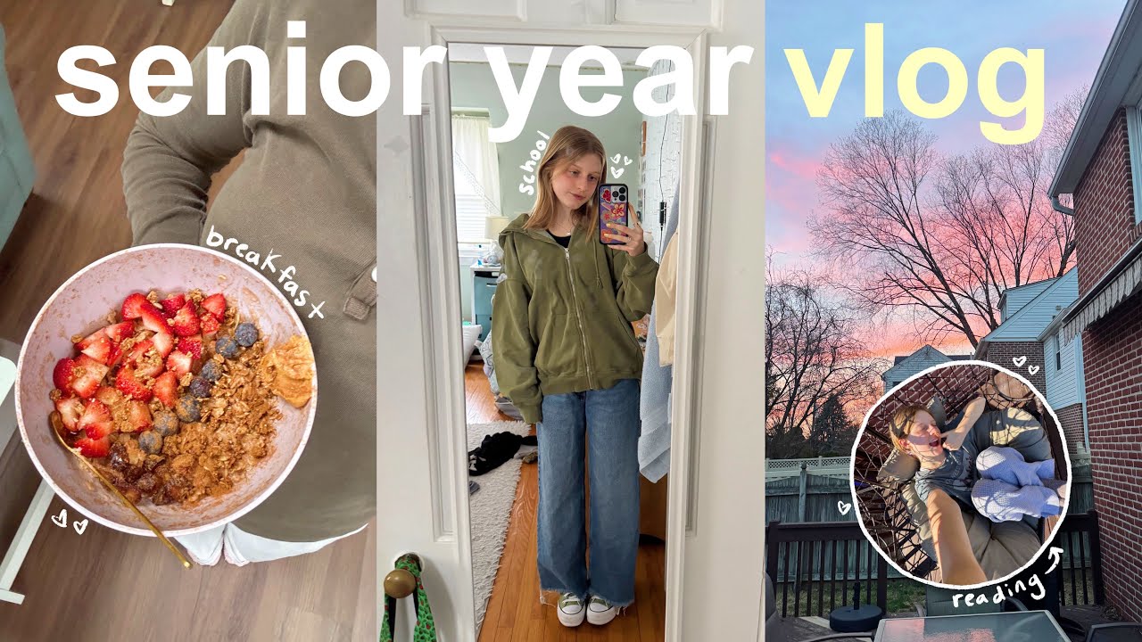 spend a few days with me 🤍📚 thrift haul, books, & college acceptance