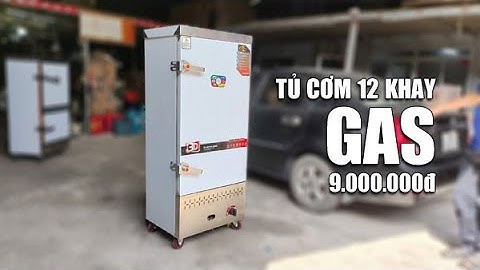 Tủ nấu cơm công nghiệp 12 khay GAS [NHẬP KHẨU]