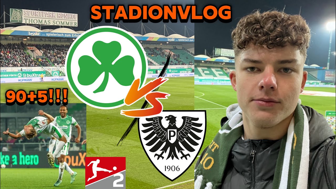 90+5!!! 2 Abseitstore?!😱 SpVgg Fürth vs Preußen Münster | Stadionvlog MLN7☘️