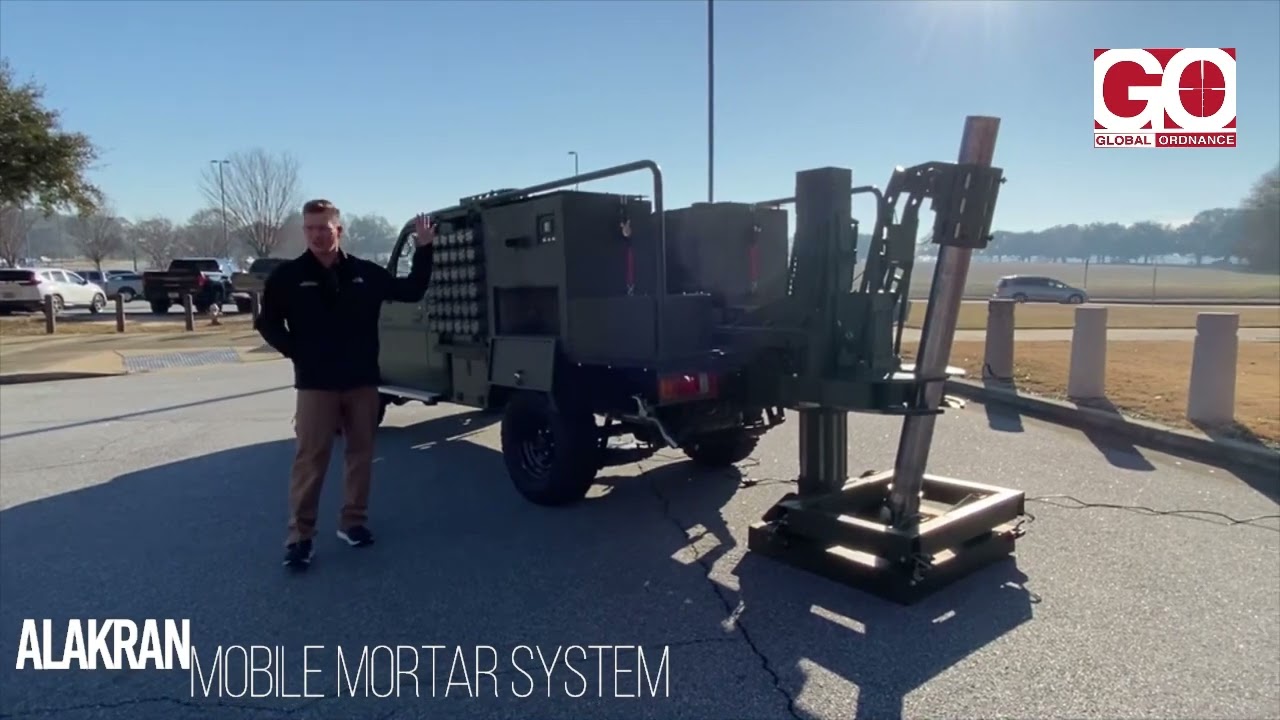 Global Ordnance NTGS Alakran Mobile Mortar System Demo at Ft Benning Maneuver Warfighter Conference
