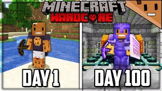 I Survived 100 Days in HARDCORE Minecraft... Here's What Happened