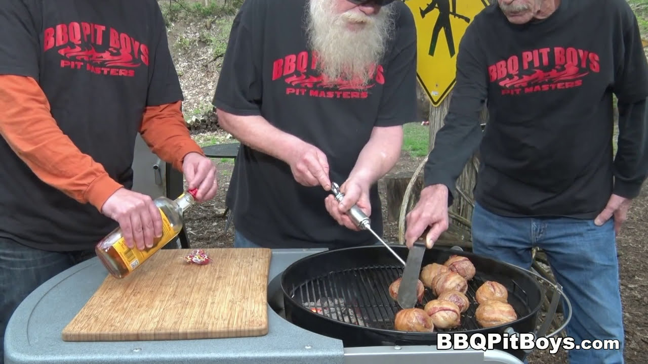 How to grill Fireball Whiskey Meatballs | Recipe | BBQ Pit Boys