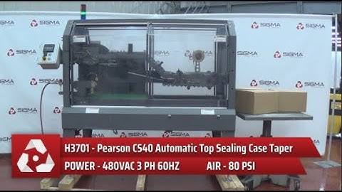 H3701 Pearson CS40 Automatic Top Sealing Case Taper
