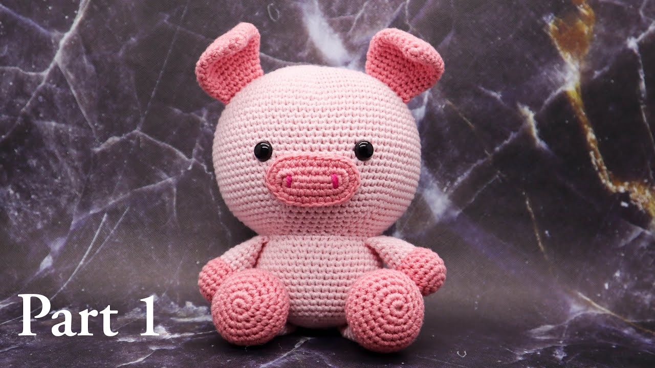 PIG | PART 1 | BIG VERSION | HEAD & BODY | AMIGURUMI CROCHET TUTORIAL