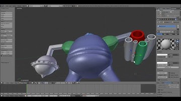 Modelling a Robot - Blender Timelapse