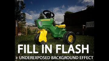 Fill in flash + under exposing background exercise (PART 1)