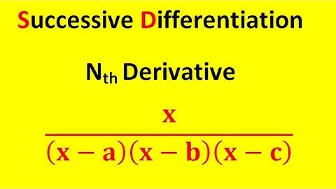 find the nth derivative of given function
