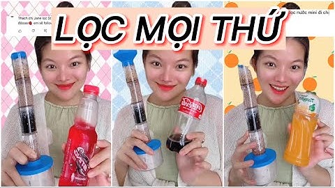 Lọc TẤT CẢ mọi thứ với MÁY LỌC NƯỚC mini🍊🍓🍺 Jane Nguyễn tik tok