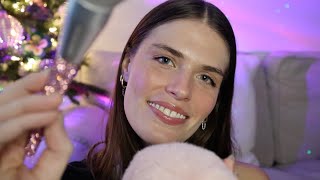 ASMR✨Affirmations for self-love & self-worth💜 (hand movements & face touching, whisper, fluffy mic)