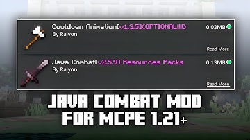 Java Combat Mod For MCPE 1.21+ | [Critical Hits and Java Animations]