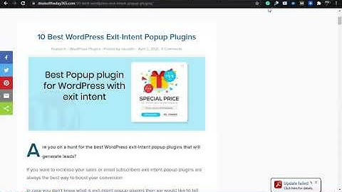 Best WordPress Exit Intent Popup Plugins | Top Free #WordPress Exit-Intent Popup Plugins | WP plugin