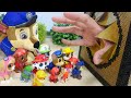 Paw Patrol vs Giant Hand Fight on Big Godzilla Face Mask Cute Puppy Toys