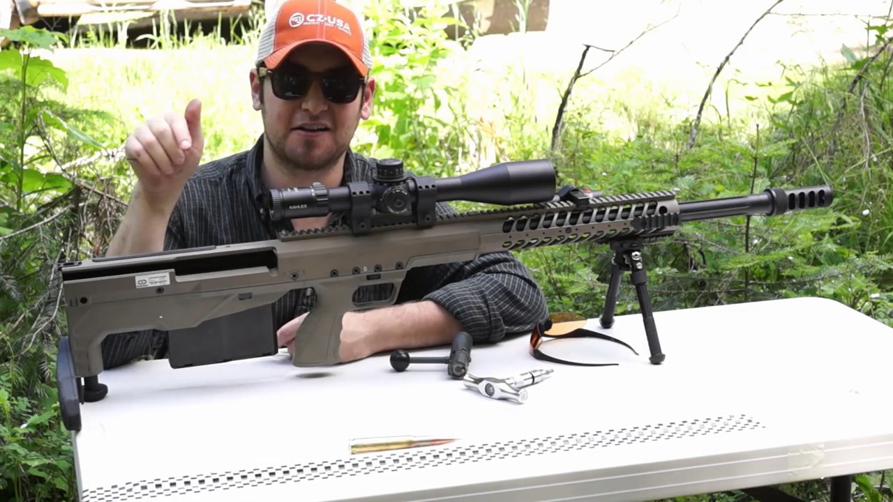 SHOT Show 2017 Desert Tech HTI  50 BMG &  375 Cheytac Review SHOT Show 2017