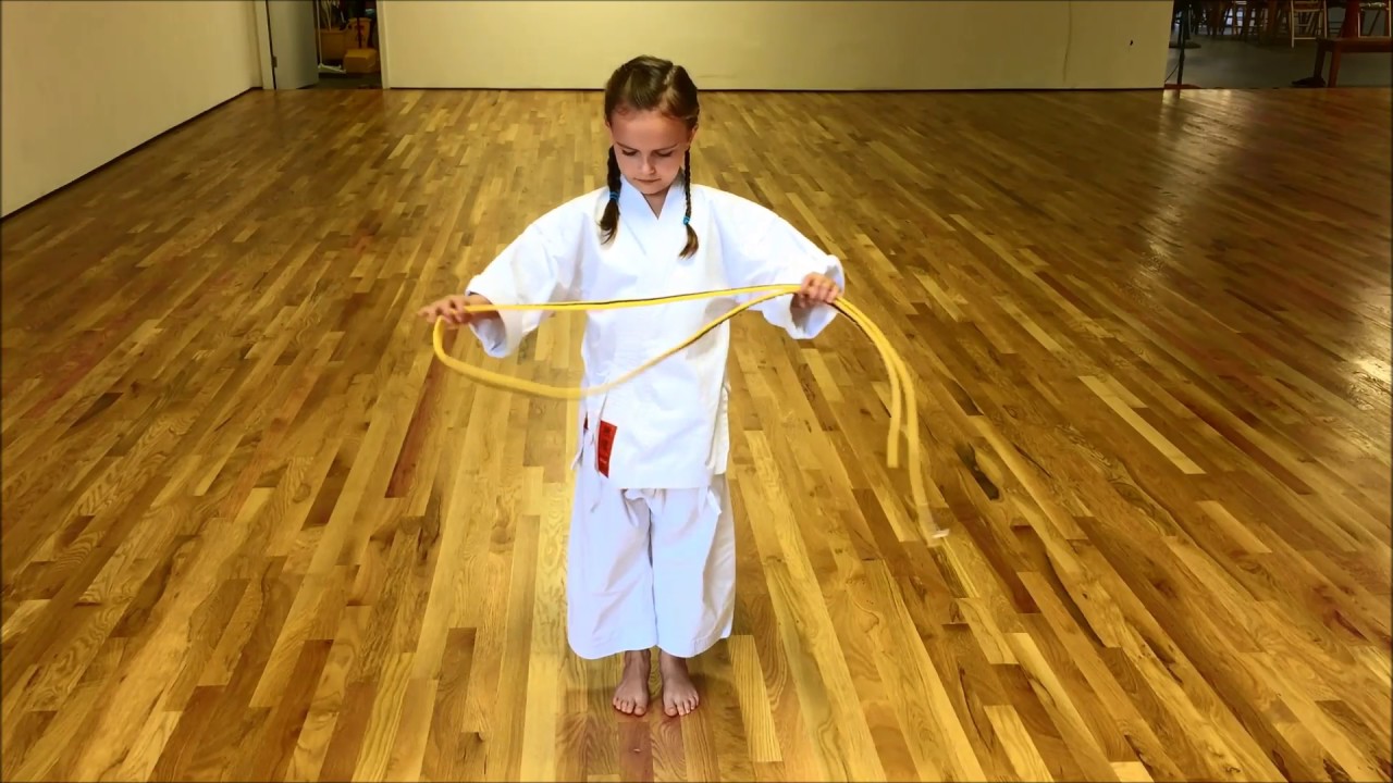 How to tie a Karate Belt YouTube