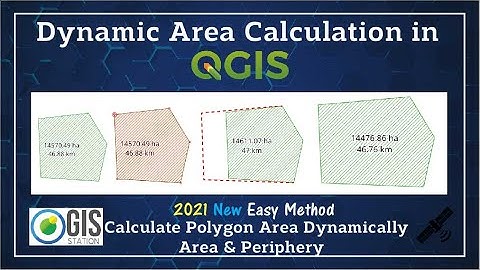 Dynamic Area & Periphery Calculation in QGIS || Calculate Polygon Area Dynamically ||