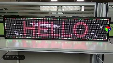 40x9 inch full color indoor led sign and usb wifi programmable scrolling information LED display