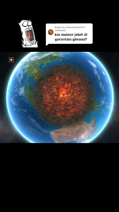 METEOR JATUH DI GORONTALO‼️😲😲😭😭 #gorontalo #meteor #meteorite #bumi