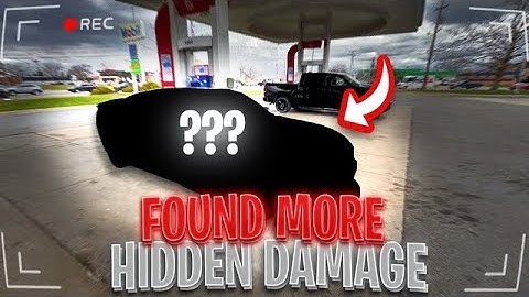 FINDING HIDDEN DAMAGE ON MY CHARGER SRT 392 *AFTER CAR CRASH*