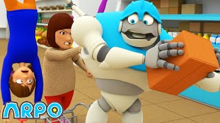 arpo vs shoppers get baby out box arpo rob robot friends