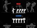 Boss Controls vs Leader Inspires | Mindset Theory #mindset