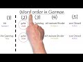 Basic Word Order in German