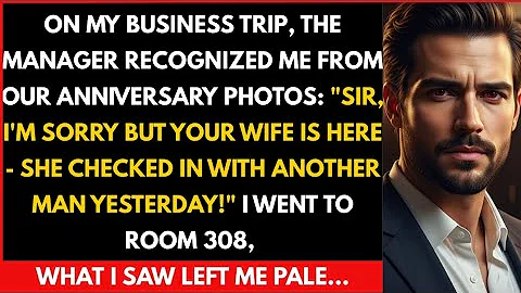 The hotel manager knocked on my door: "your wife checked in yesterday, room 308" I didn't believe...