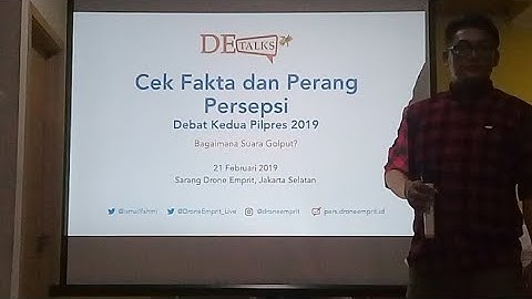 DE TALK #cekfaktadanperangpersepsidebatkeduapilpres2019
