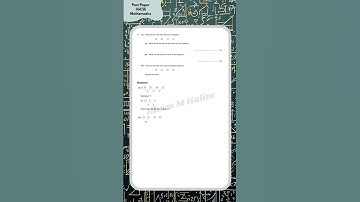 0580 Mathematics June 2025 Question Paper 11 #maths #0580 #numbers #igcse #igcsemaths #questionpaper