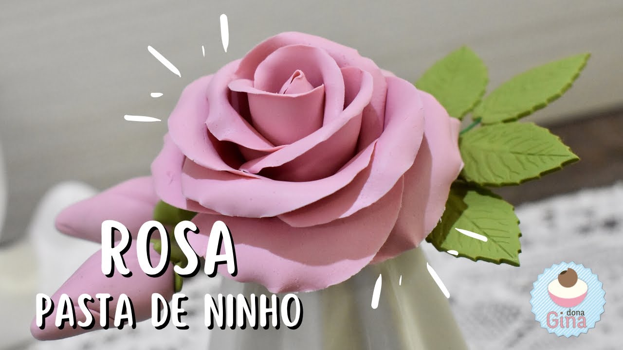 ROSA EM PASTA DE NINHO - Passo a Passo COMPLETO - Não FAÇA Rosa de PASTA antes de ASSISTIR o vídeo!