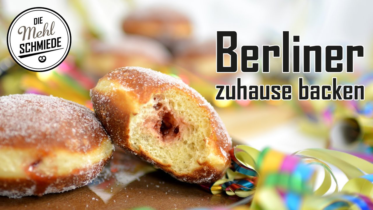 BERLINER selber machen // KREPPEL selber backen // Berliner Pfannkuchen ...