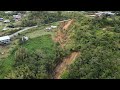 Drones eye view landslides again at pinolobu and darom bundu tuhan