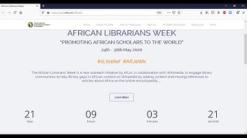 About #AfLibWk, how to edit, add citations/references & further readings to Wikipedia articles