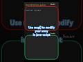 ❌ Map array - use java-script inbuilt feature map to modify each array item #shorts #viral