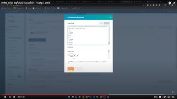 HTML Email Signature Installation - HubSpot CRM