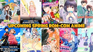 Top Upcoming Rom-Com Anime of Spring 🌸