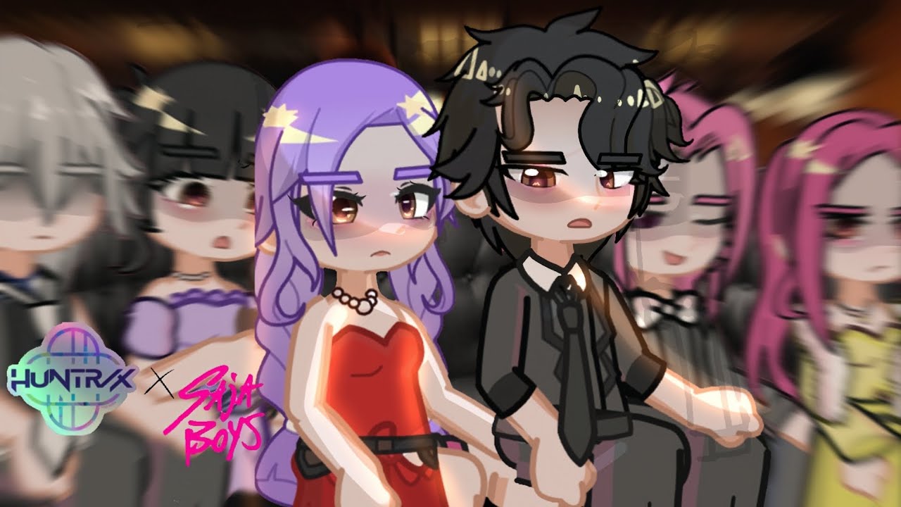 SAJA BOYS GO ON A TRIPLE DATE❤️💋🍛| ft. Huntrix | KPOP DEMON HUNTERS 😈|Gacha meme