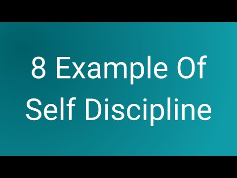 Video: Wat is discipline voorbeeld?