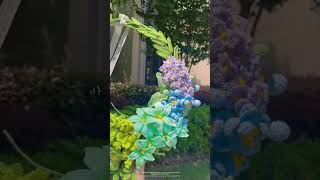 Do you like crochet flower garland in rainbow colors?