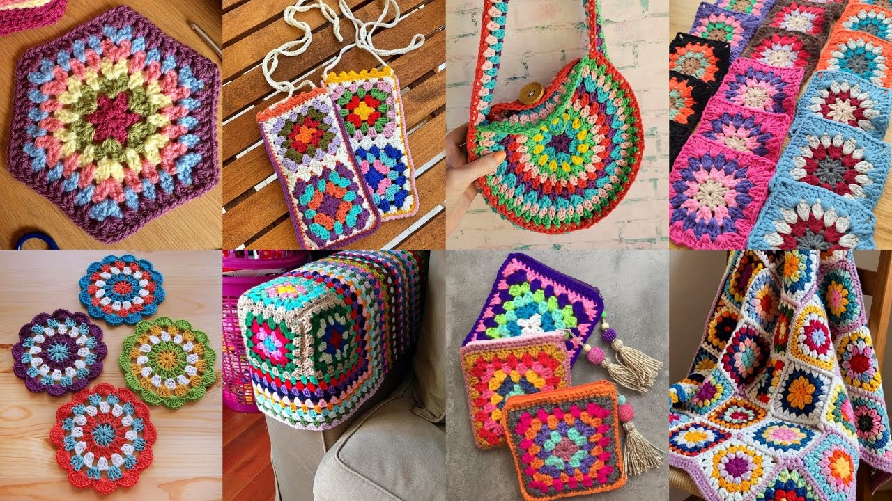 Most Beautiful & Beautiful Free Crochet Items patterns/ Multi Color Unique qurassiya 