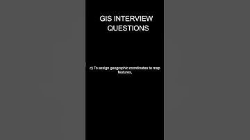 GIS Interview Questions:#Question 20 #gis #question #software #jobinterview #ai #fact #gissolutions