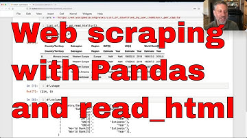 Scraping HTML tables into Pandas with read_html