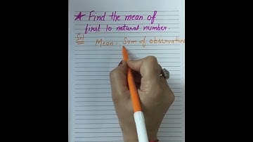 mean of first 10 natural numbers #maths #viral #shorts