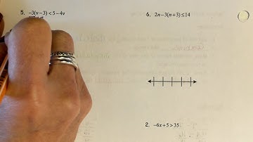 Video Notes:  Multi-step Inequalities