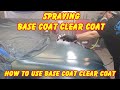 Spraying Base Coat Clear Coat Paint and how to mix it