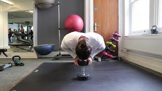 How To Do Close Grip Push Up Off Of A Dumbbell | Exercise Demo