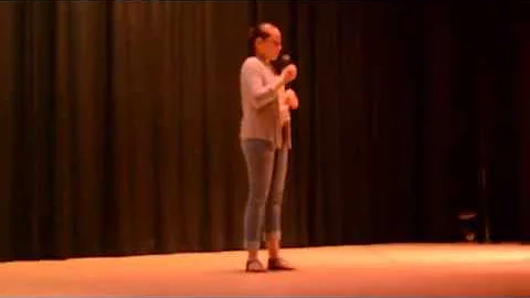 Mariana Gee at the Sullivan School Talent show