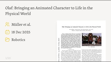 Bringing Olaf to Life: The Physics of Animated Robots (2512.16705)