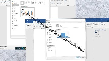 how to insert column chart and histogram chart on MS Word
